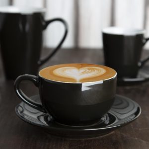 Olympia Cafe Coffee Cup Black – 230ml 8fl oz (Pack of 12)