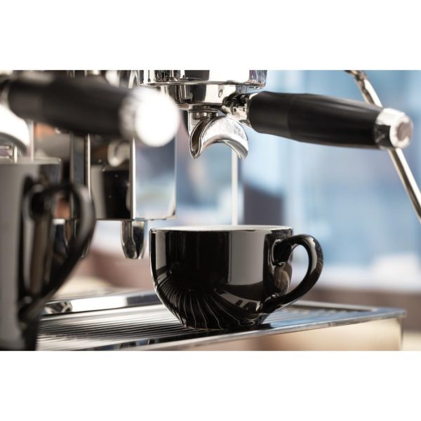 Olympia Cafe Coffee Cup Black – 230ml 8fl oz (Pack of 12)
