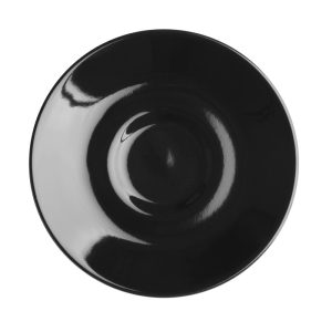 Olympia Cafe Espresso Saucer Black (Pack of 12)