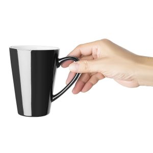 Olympia Cafe Latte Cup Black – 340ml 11.5fl oz (Pack of 12)