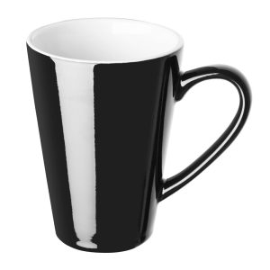 Olympia Cafe Latte Cup Black – 340ml 11.5fl oz (Pack of 12)