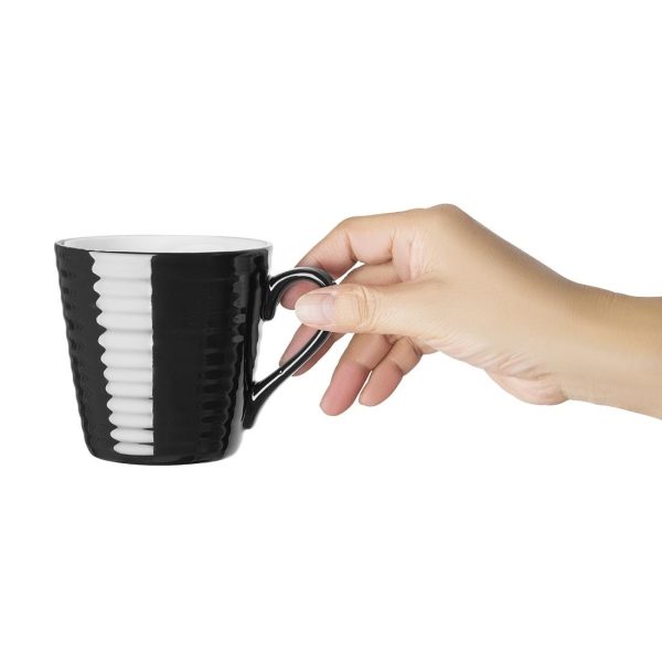 Olympia Cafe Aroma Mug Black – 340ml (Pack of 6)
