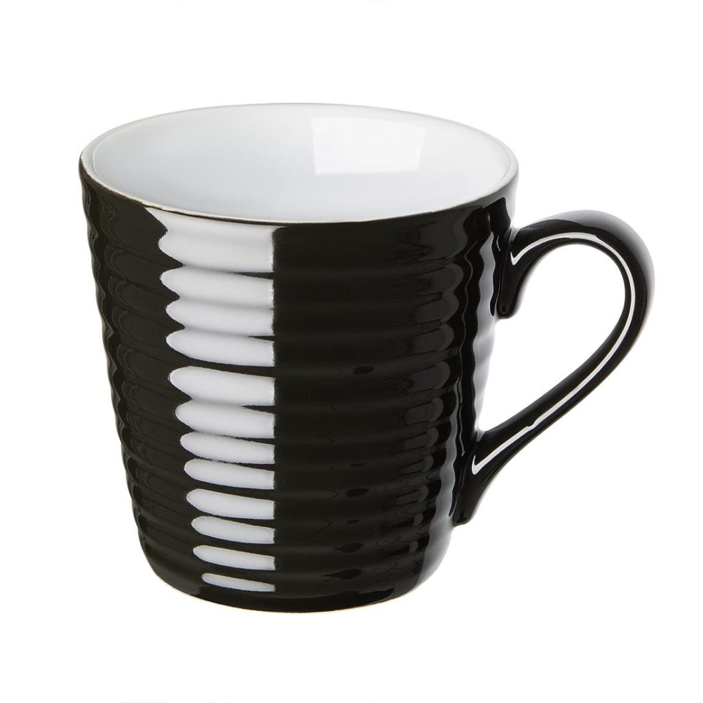 Olympia Cafe Aroma Mug Black – 340ml (Pack of 6)