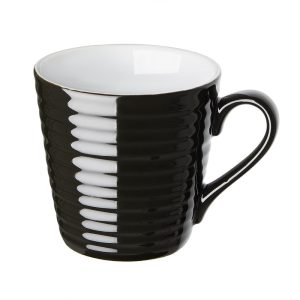 Olympia Cafe Aroma Mug Black – 340ml (Pack of 6)