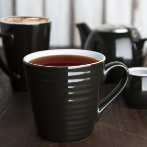 Olympia Cafe Aroma Mug Black – 340ml (Pack of 6)
