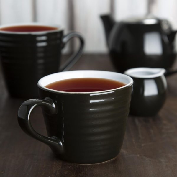 Olympia Cafe Aroma Mug Black – 230ml (Pack of 6)