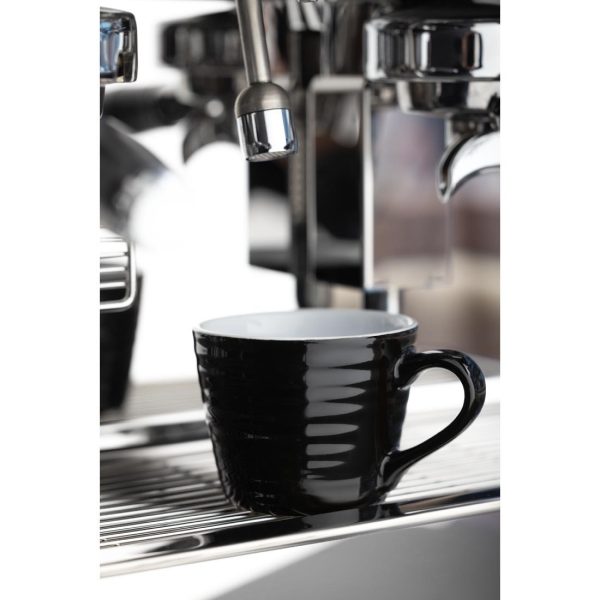 Olympia Cafe Aroma Mug Black – 230ml (Pack of 6)