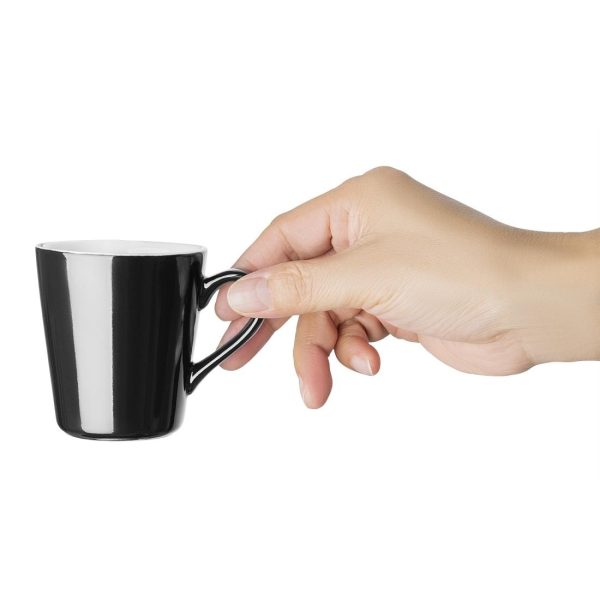 Olympia Cafe Flat White Cup Black – 170ml (Pack of 12)