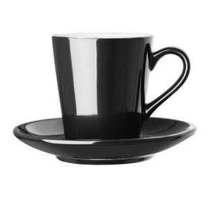Olympia Cafe Flat White Cup Black – 170ml (Pack of 12)