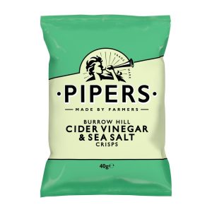 Pipers Burrow Hill Cider Vinegar & Sea Salt 40g (Pack of 24)