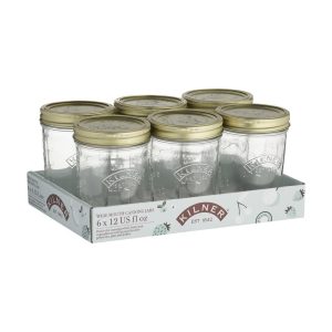 Kilner Wide Mouth 350ml Jar (Pack of 6)