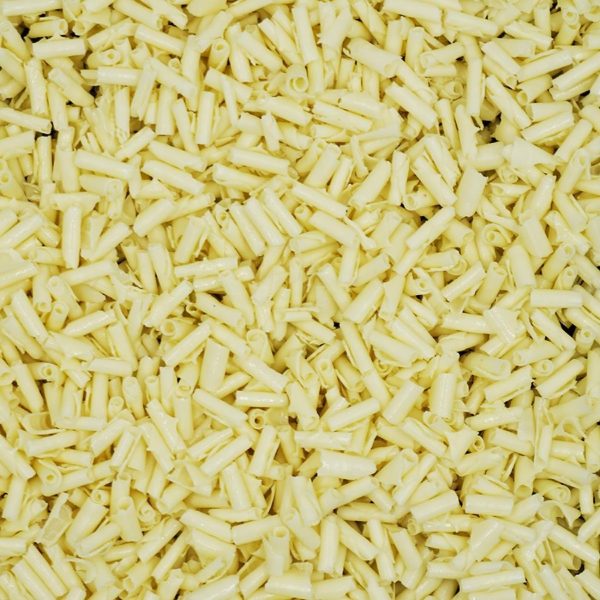 JM Posner White Chocolate Curls (Rainforest Alliance Cocoa) – 4Kg