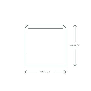 Vegware Compostable Paper Sandwich Bags Kraft – 10×10″ (Pack of 1000)