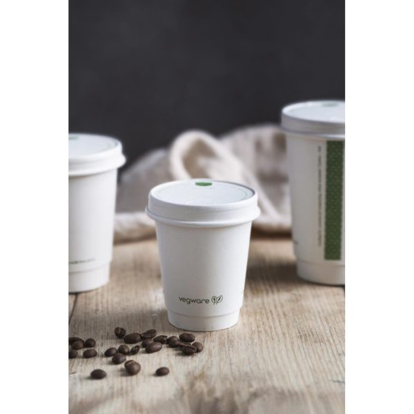 Vegware Hot Cup White Double Wall 8oz 79-Series (Pack of 500)
