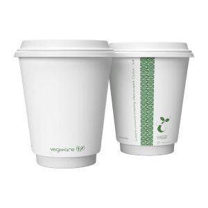 Vegware Hot Cup White Double Wall 12oz 89-Series (Pack of 500)