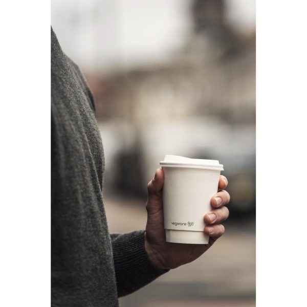 Vegware Hot Cup White Double Wall 12oz 89-Series (Pack of 500)