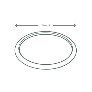 Vegware Compostable Nourish Moulded Fibre Plate Natural 7″/178mm (Pack of 500)