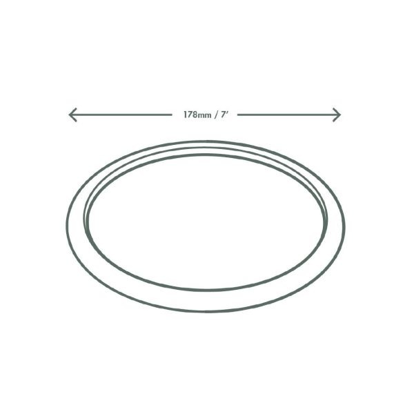 Vegware Compostable Nourish Moulded Fibre Plate Natural 7″/178mm (Pack of 500)