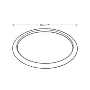 Vegware Compostable Nourish Moulded Fibre Plate Natural 9″/226mm (Pack of 500)