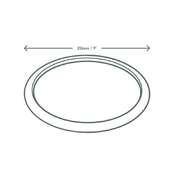 Vegware Compostable Nourish Moulded Fibre Plate Natural 9″/226mm (Pack of 500)