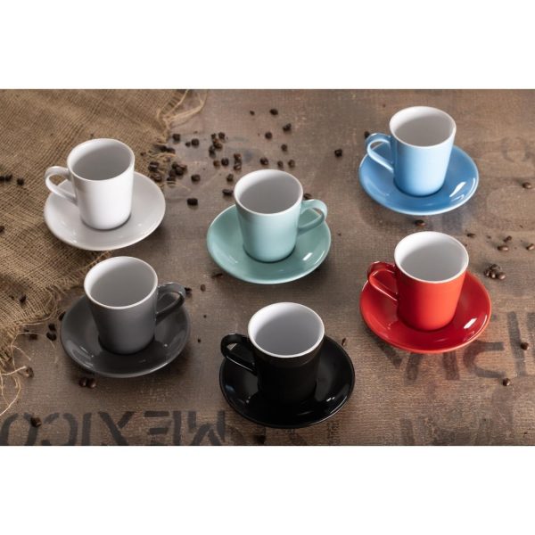 Olympia Cafe Flat White Saucer Black (Pack of 12)