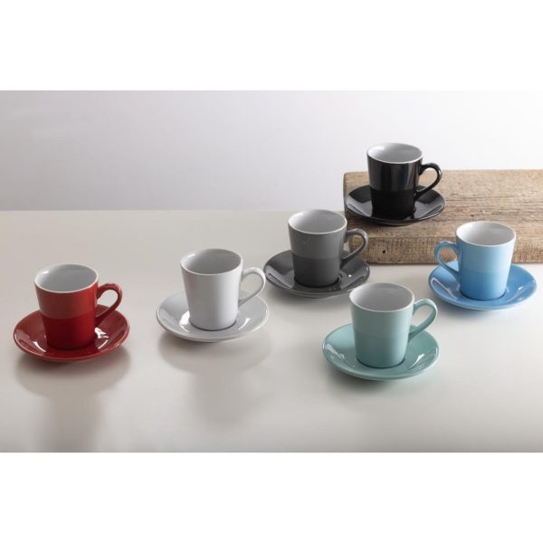 Olympia Cafe Flat White Cup Black – 170ml (Pack of 12)