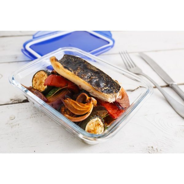Pyrex Cook & Go Medium Rectangular Dish With Lid 1.7Ltr