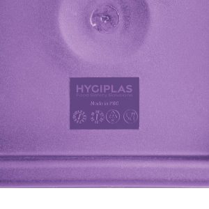 Hygiplas Square Food Storage Container Lid Purple Small