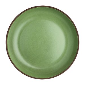 Maham Studio Spice Cardamon Deep Plates 220mmx40mm (Pack of 12)