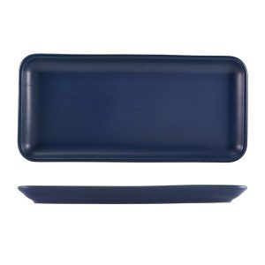 Terra Stoneware Antigo Denim Narrow Rectangular Platter 35 x 16.5cm QTY:3