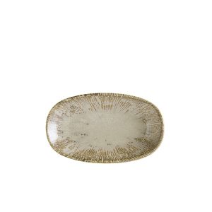 Sand Snell Gourmet Oval Plate 19 x 11cm QTY:12