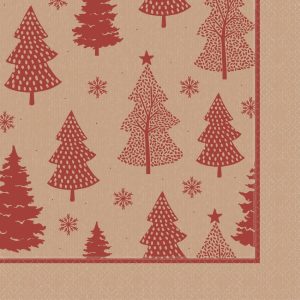 Swantex Calgary Lunch Kraft Napkin 2Ply 1/4Fold – 330x330mm (Pack 1000)