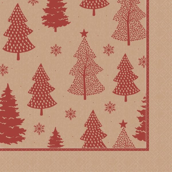 Swantex Calgary Lunch Kraft Napkin 2Ply 1/4Fold – 330x330mm (Pack 1000)
