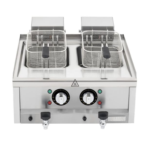 Buffalo 600 Series Twin Tank Electric Fryer 2 x 8Ltr