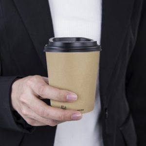 Fiesta Compostable Coffee Cups Single Wall 8oz (Pack of 50)