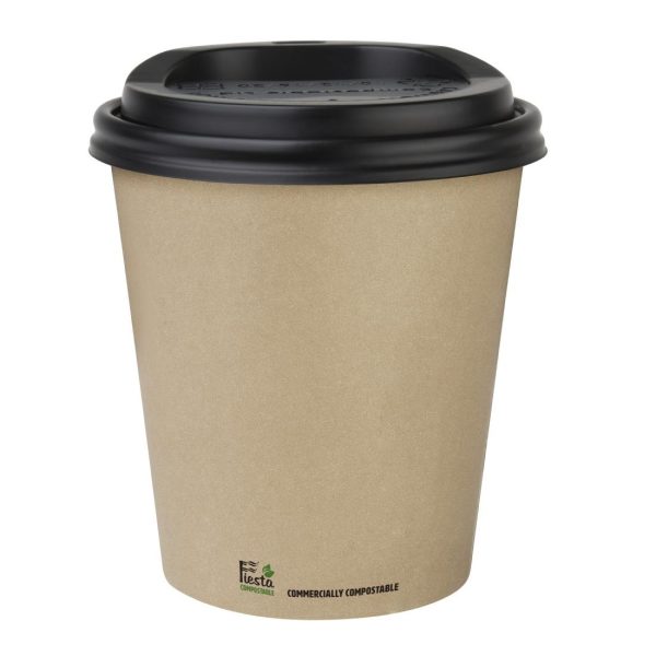 Fiesta Compostable Coffee Cups Single Wall 340ml / 12oz (Pack of 1000)
