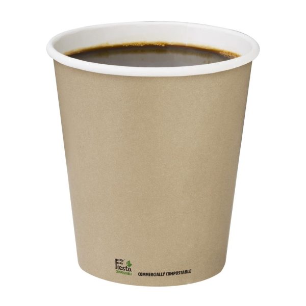 Fiesta Compostable Coffee Cups Single Wall 340ml / 12oz (Pack of 1000)