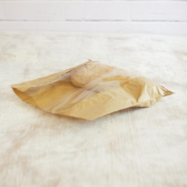 Vegware Compostable Kraft Sandwich Bags With PLA Window Large (Pack of 1000)
