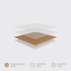 Vegware Compostable Kraft Sandwich Bags With PLA Window Large (Pack of 1000)