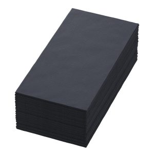 Duni Tissue Dinner Napkin Black 40x40cm (Pack of 1250)