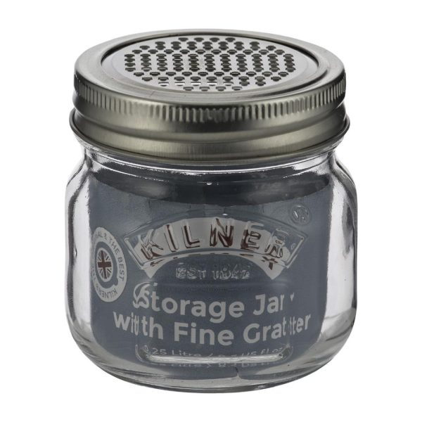 Kilner Storage Jar & Fine Grater Lid 250ml