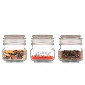 Kilner Square Push Top Jars 250ml (Pack 3)