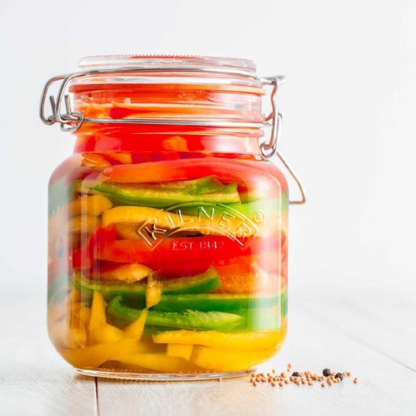 Kilner Square Clip Top Jar 1Ltr (Pack 4)               
