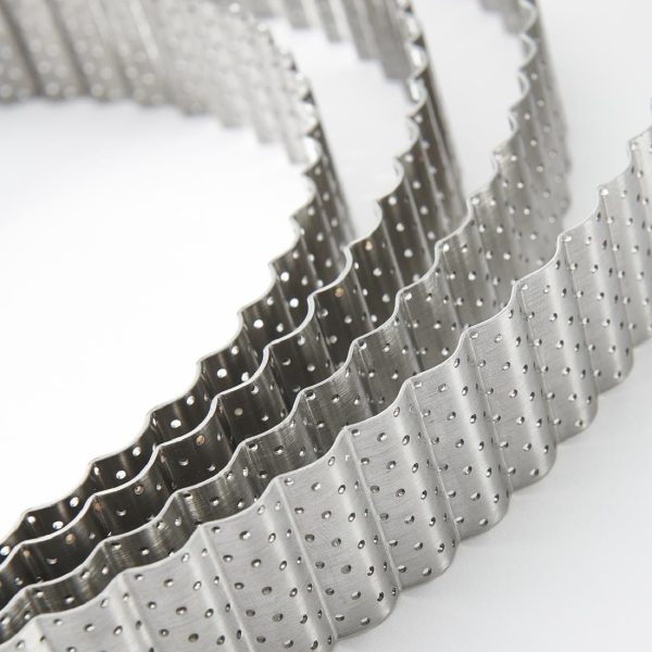 De Buyer Perforated Fluted Stainless Steel Tart Ring 320mm