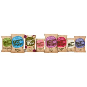 Brown Bag Crisps Cheddar and Onion 40g (Pack of 20)