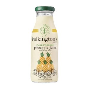 Folkington’s Juices Pineapple Glass Bottle 250ml (Pack of 12)