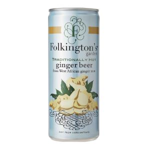 Folkington’s Sparkling Drinks Ginger Beer Can 250ml (Pack of 12)
