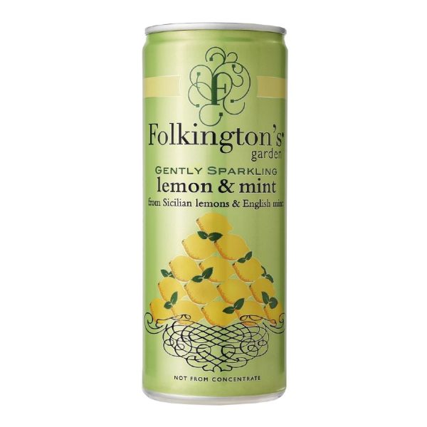 Folkington’s Sparkling Drinks Lemon & Mint Can 250ml (Pack of 12)