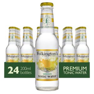 Folkington’s Indian Tonic Water Glass Bottle 200ml (Pack of 24)