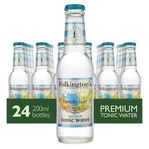 Folkington’s Indian Light Tonic Water Glass Bottle 200ml (Pack of 24)